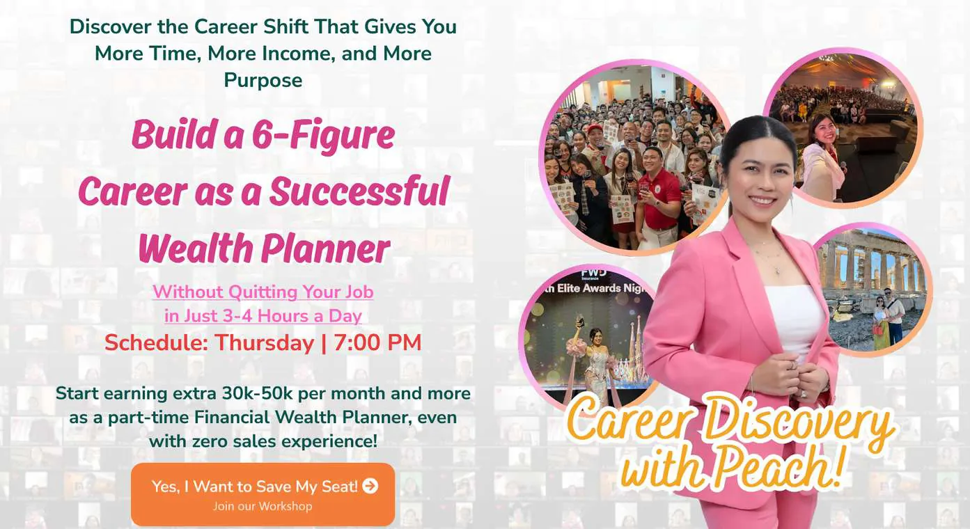 Webinar registration funnel