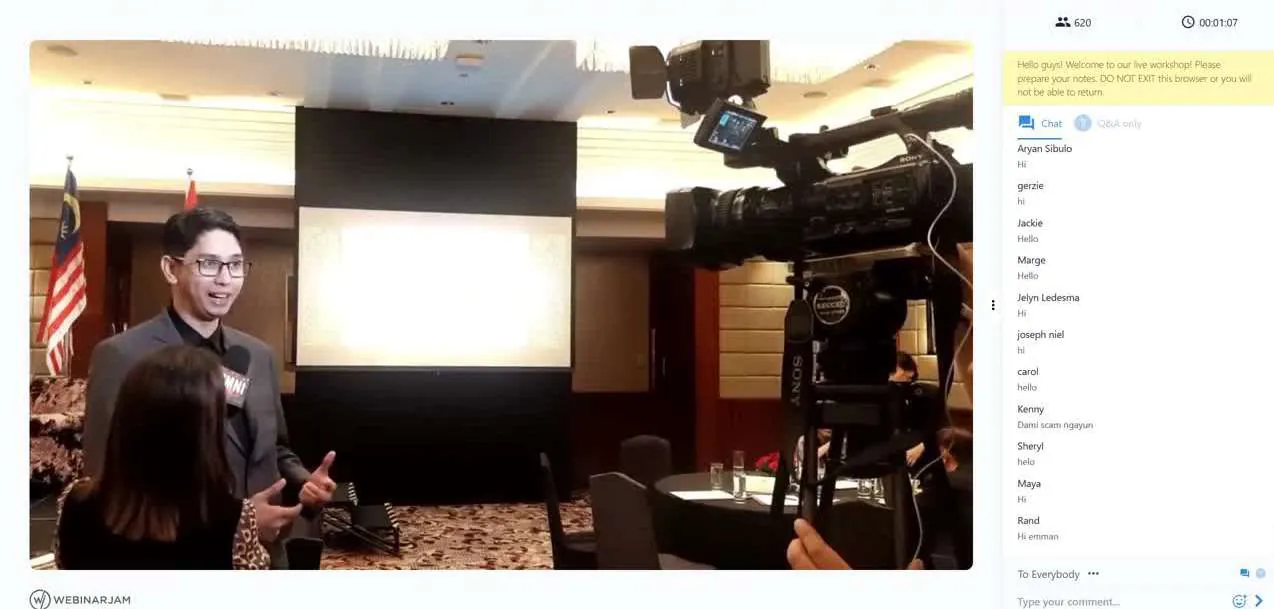 Maj Custodio speaking on stage
