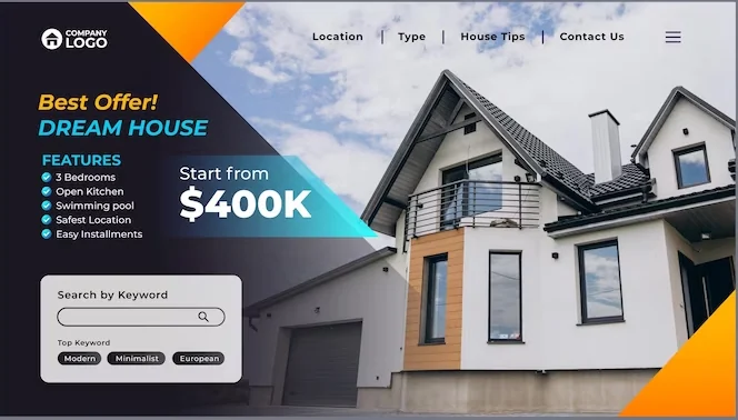 Real estate funnels example